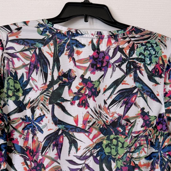 REEL LEGENDS QUICK DRY, SUN PROTECTION, LONG SLEEVE TOP. FREELINE TROPICAL PRINT - Picture 8 of 11